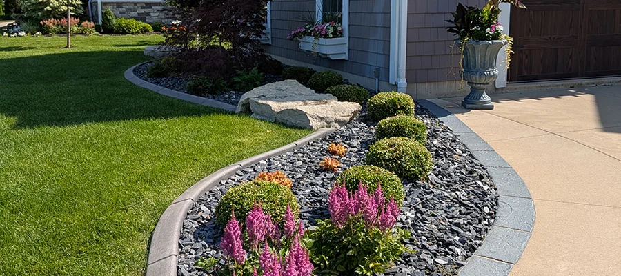 River Rock Installation